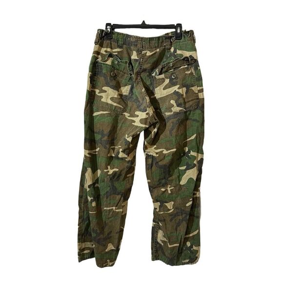 Ranger Men's VTG 70s Camo Cargo Pants Green Size M 32 Inseam Hunting Outdoor - Picture 2 of 7
